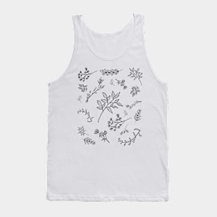 BLACK AND WHITE PLANT ART FOR THOSE  EASILY DISTRACTED BY PLANTS Tank Top